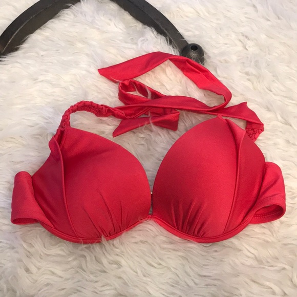 Orange swimsuit top - Picture 1 of 8